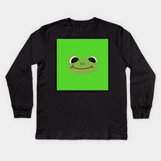 frog (green) Kids Long Sleeve T-Shirt